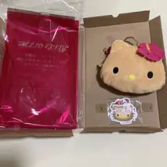 ハローキティ　ぬいぐるみ　ポーチ　スイート8月号　付録　チャーム ステッカー