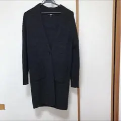 UNIQLO ダークグレー ロングカーディガン