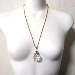 ヴィンテージ クリスタル風ペンダント