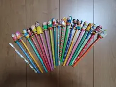 昭和レトロ昔の東京ディズニーランドキャラクター鉛筆 5本セット