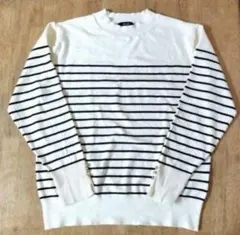 コムサイズム ボーダーニット Lサイズ