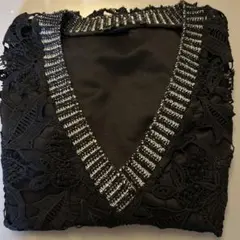 ZARA ブラック レース ノースリーブシャツ