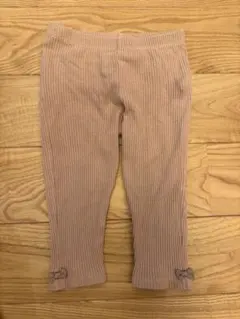 ママラク　リブ編みレギンス 80サイズ