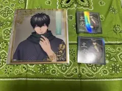 銀魂 ブシロード 椿の花 土方十四郎 クリア色紙 購入特典 セット