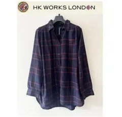 新品 HK WORKS LONDON 長袖シャツ レディース L