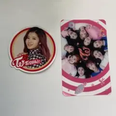 TWICE サナステッカー　透明トレカ(TTver)