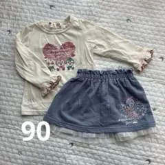 アンパンマン　トップス　スカート　90