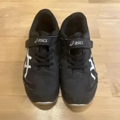 asics 黒 スニーカー　21.5㎝