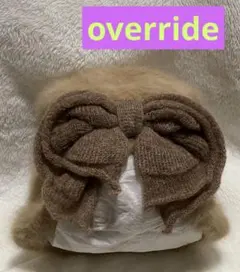 オーバーライド　アンゴラ帽子