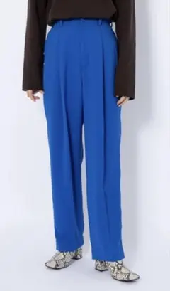 【CIAOPANIC】ハイウエストセンタープレスカラーパンツ