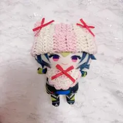 ⑦にじぱぺ ぬい服 猫耳ニット&スタイ