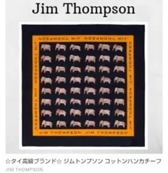 【未使用品】ジム トンプソン コットン ハンカチ ぞう 額に入れて飾っても素敵