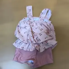 女の子向けワンピース水着 80cm ピンク