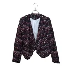 H&M エイチアンドエム （S）エスニック調 クロップドジャケット/春秋のサムネイル