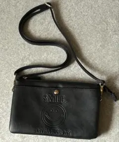 SUIKOSHA スマイル ニコちゃん　ショルダーバッグ　多機能