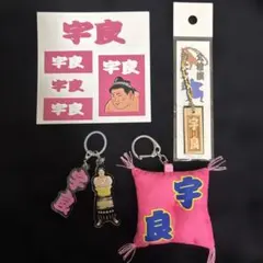 大相撲 宇良 めじるしアクセサリー 木札 座布団 ステッカー