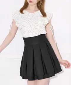 ハイウエストフレアスカパン apres jour スカート 黒