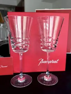 Baccarat バカラ 大ワイングラス ローラ　2個セット　純正箱　赤い冊子