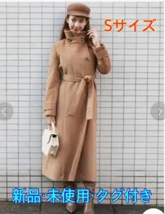 2wayスタンドカラーロングコート