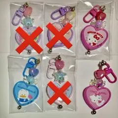 サンリオ　カラフルハート　シークレットキーホルダー