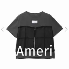 Ameri VINTAGE チュールドッキング Tシャツ