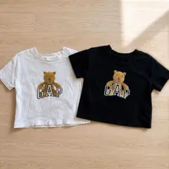 babyGAP クマ刺繍 Tシャツ 80サイズ 2枚セット