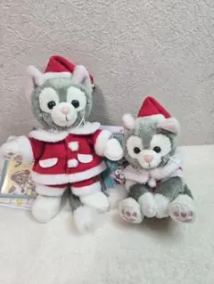 ディズニークリスマス ジェラトーニ ぬいぐるみバッチ ストラップ セット
