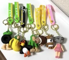 【新品・未使用】イタリアンブレインロット 立体 キーホルダー　７点セット