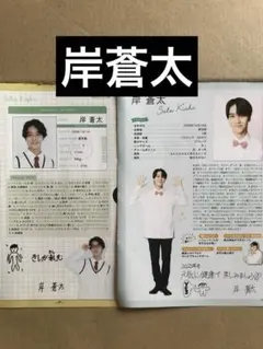(レア) 岸蒼太プロフィール切り抜きセット