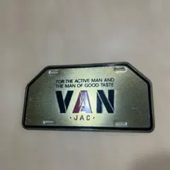 VAN・JAC・ナンバープレート型メタルステッカー