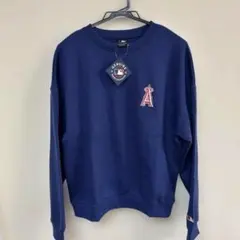 エンジェルス ロゴ刺繍 ネイビー トレーナー