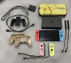 Nintendo Switch 有機ELモデル＋Joy-Con＋ピカチュウケース