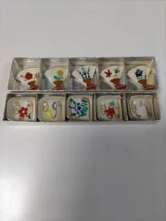 陶器製 手描き箸置き 10個セット