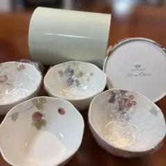 NARUMI ボーンチャイナ ルーシーガーデンプチボウル 4個セット