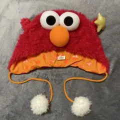 エルモ フリース帽子 フリーサイズ　ユニバ