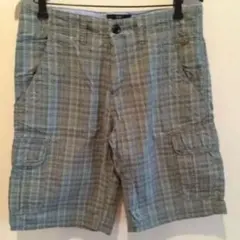 SCOTCH & SODA 青系チェック カーゴショートパンツのサムネイル