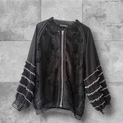 COOLA ロゴレースライダースジャケット ブラック - メルカリ