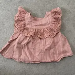 プティマイン フリル付き ピンク トップス サイズ80