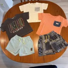 BREEZE キッズ服 トップス 3枚、パンツ 2点セット 110cmのサムネイル