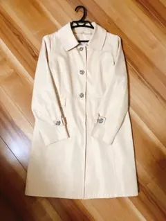 極美品★ベージュ トレンチコート　スプリングコート