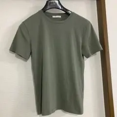 ZARA カーキ クルーネック Tシャツ Sサイズのサムネイル