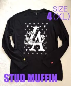 スタッドマフィン✳︎STUD MUFFIN✳︎LL✳︎ブラック✳︎ロンT✳︎匿名配送