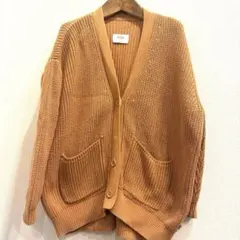 Repose.AMS リブコットンカーディガン　6y