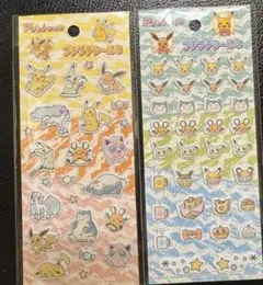 新品　セリア　プチプチシール3 ポケモン　2点 シール　Pokémon ぷくぷく
