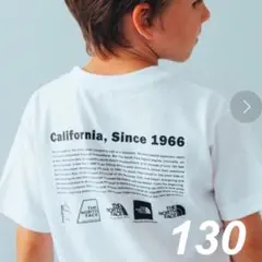 ザノースフェイス キッズ ヒストリカル ロゴTシャツ ホワイト 130
