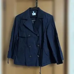 ELLE ネイビー ダブルブレストジャケット