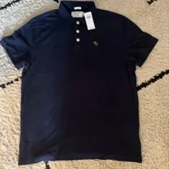 Abercrombie & Fitch ネイビー ポロシャツ L