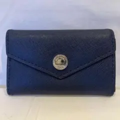 MICHAEL KORS キーケース ネイビー ゴールド金具　マイケルコース