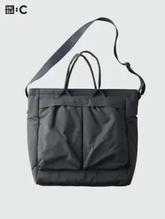 美品 ユニクロ C 2WAYユーティリティバッグ グレー