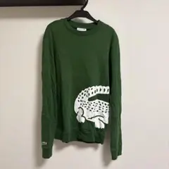 LACOSTE ビッグロゴプリントスウェット トレーナー ロゴドン 刺繍